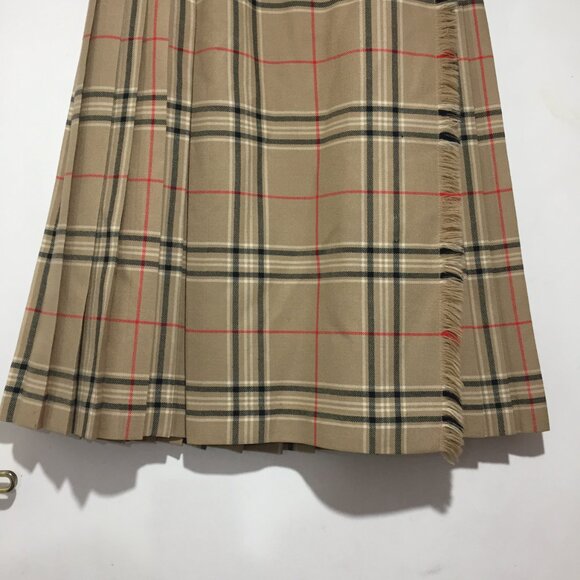 VINTAGE HIGHLAND QUEEN PLAID PLEATED KILT SKIRT SIZE 14 - Picture 6 of 7